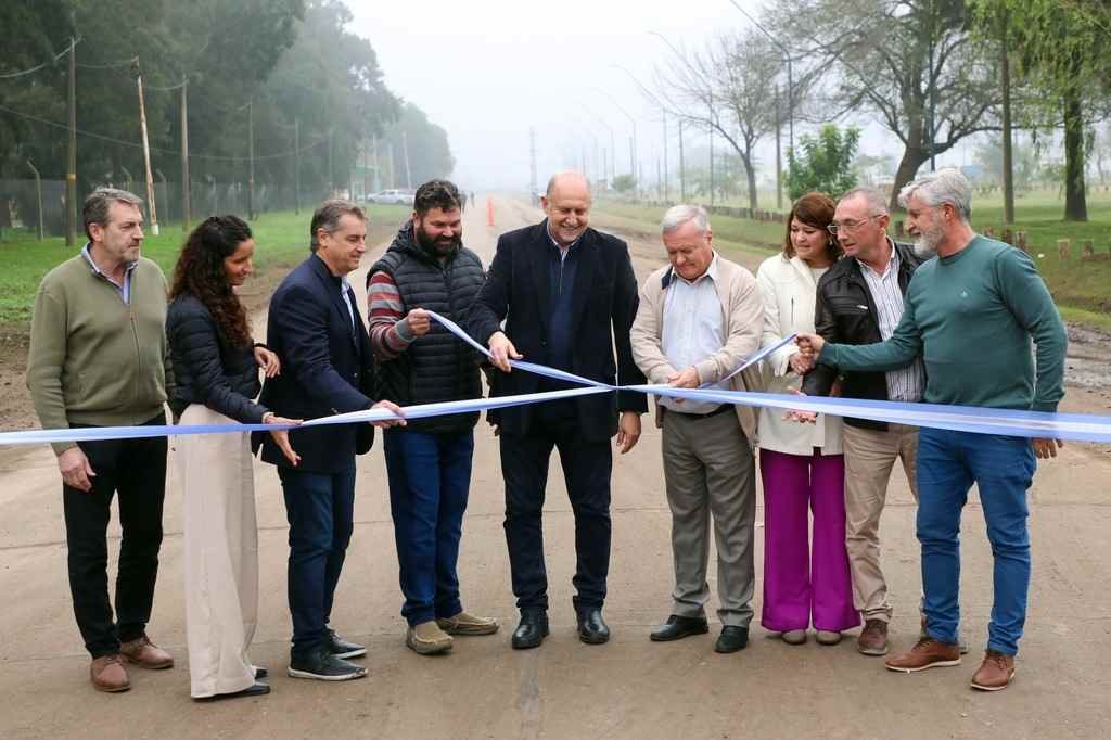 Gálvez suma infraestructura con estas tres obras que se inauguraron en forma simultánea. Gentileza.
