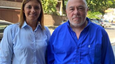 Betina Florito y el candidato a senador departamental