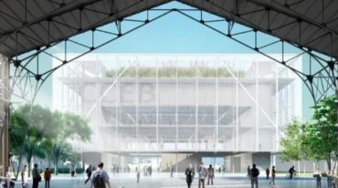 El proyecto arquitectónico muestra cómo sería el nuevo Centro de Convenciones. Gentileza