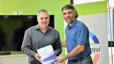 Caussi firmó convenios con autoridades locales Gentileza