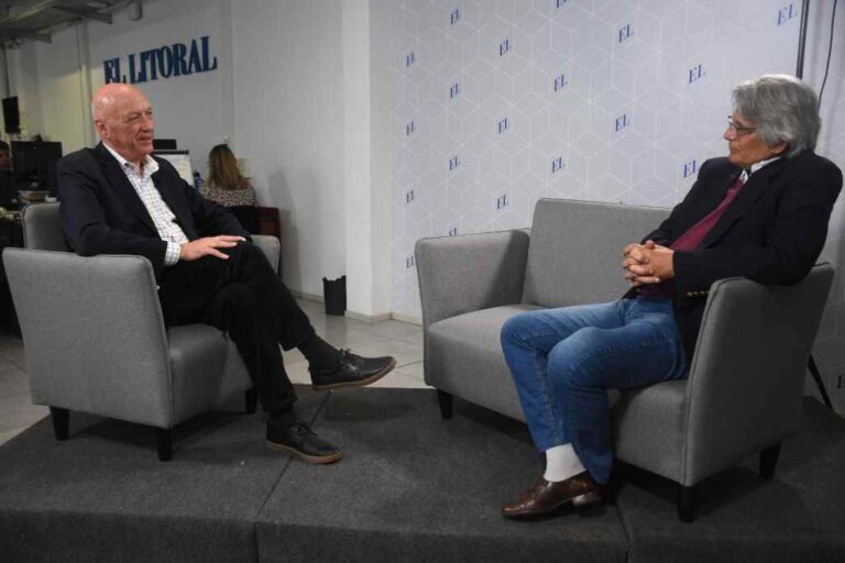 El ex gobernador pasó por la redacción de El Litoral. Pablo Aguirre.