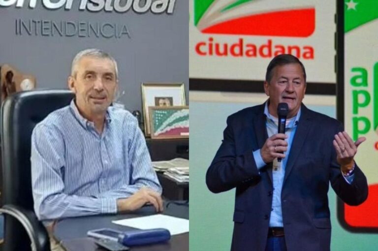 Horacio Rigo y Marcelo Andreychuk son las caras que repartirán voluntades para tratar de llevar las riendas del municipio de San Cristóbal. Gentileza.
