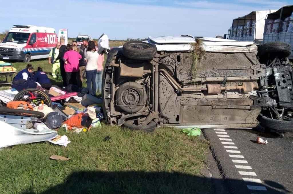 Una mujer y una anciana resultaron lesionadas. Gentileza.