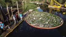 En el Ludueña se detectaron manchas oscuras cuando la bajante del río Paraná llegó a niveles récord. Archivo.