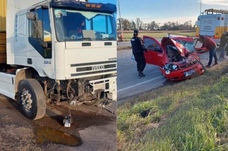 Dos personas resultaron heridas por el accidente. Gentileza.