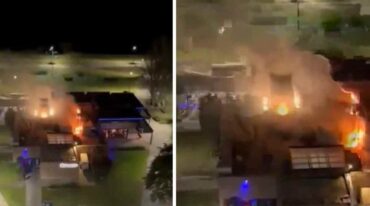 El restaurante Río Mío sufrió las consecuencias de las llamas. Captura digital.