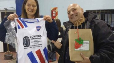 Antonela Fortuna estuvo en el Club Central Coronda y en la Escuela de Iniciación Los Soñadores
