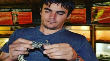 Daniel Hermann es el encargado de crear antídotos de serpientes
