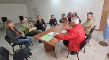 El senador Baucero encabezó la reunión. Gentileza.