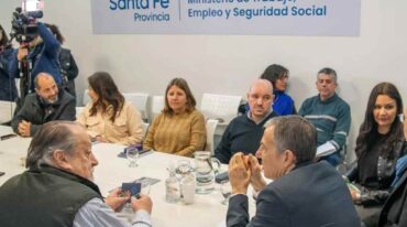 Mesa paritaria de este martes. Gentileza: prensa Gobierno de Santa Fe.