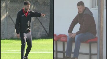 De Paoli invitó al entrenador de Belgrano a presenciar el entrenamiento matutino.