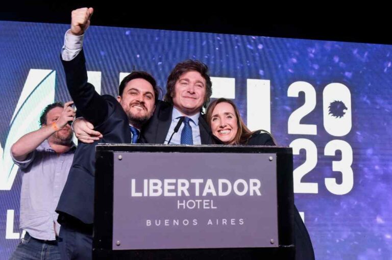 El candidato de La libertad avanza ganó en el norte santafesino. Reuters.