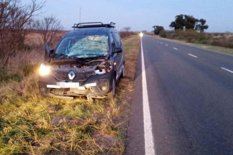 El conductor fue derivado a un clínica en San Genaro. Gentileza.