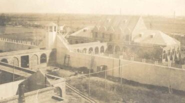 Foto inédita de la construcción del centro penitenciario. Gentileza: Hiram Dip.