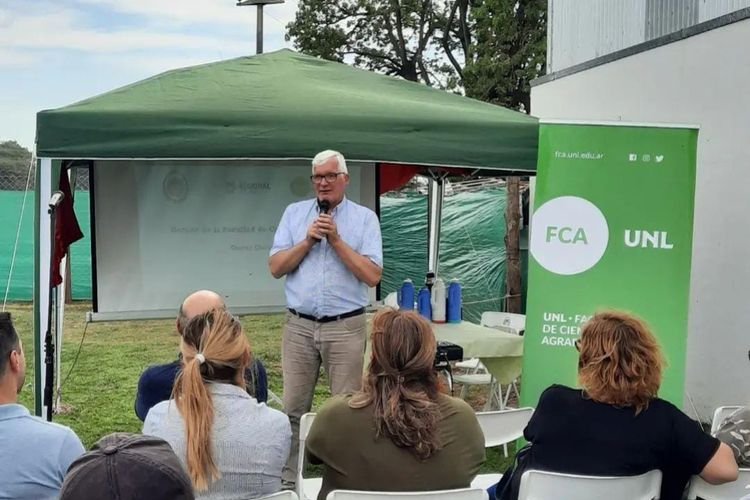 El encuentro fue propicio para recorrer una plantación de diferentes materiales genéticos de eucaliptos. algarrobo