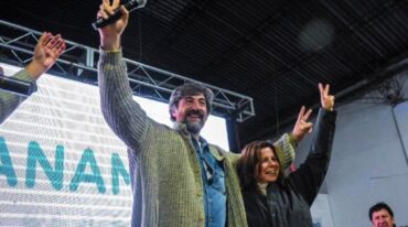 Giano y su precandidata a vice