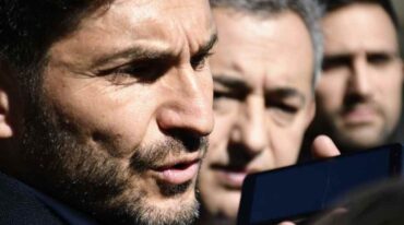 Pullaro habló con los medios después de la reunión. Marcelo Manera.