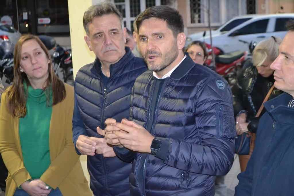 El ex ministro provincial estuvo el martes en la ciudad del sur santafesino. Gentileza.