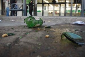 Momentos de suma tensión se dieron el jueves por la tarde en la zona de López y Planes e Iturraspe. La policía actuó rápido y desactivó el incidente. Pablo Aguirre.