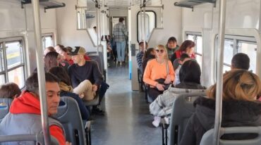 Desde el interior. Los trenes que se utilizaron para el viaje-paseo entre San Cristóbal y la localidad de Ñanducita. Mirador Provincial