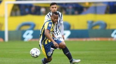 Campaz marcó el primer tanto canalla. Gentileza: prensa Rosario Central.