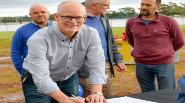 El intendente Rogelio Zanandrea se refirió a la obra y lo que se vive actualmente: 'Son días históricos'