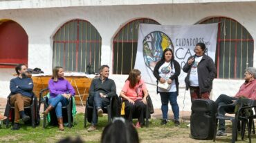 El encuentro con referentes de Cuidadores de la Casa Común de distintas localidades entrerrianas se realizó en las instalaciones del Club Neuquén