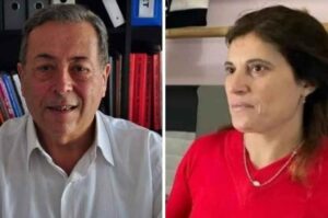 Falco y Samaniego se disputan la jefatura comunal. Fotomontaje.