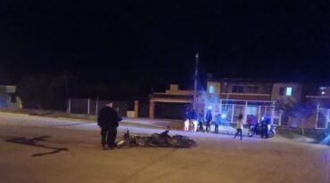 El choque fue protagonizado por una moto Honda Tornado
