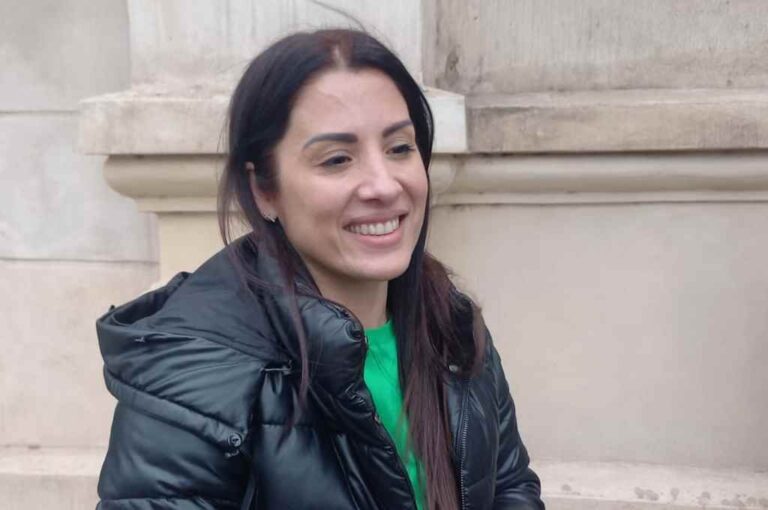 Leda habló con los medios presentes como cada martes de encuentro. Mirador Provincial.