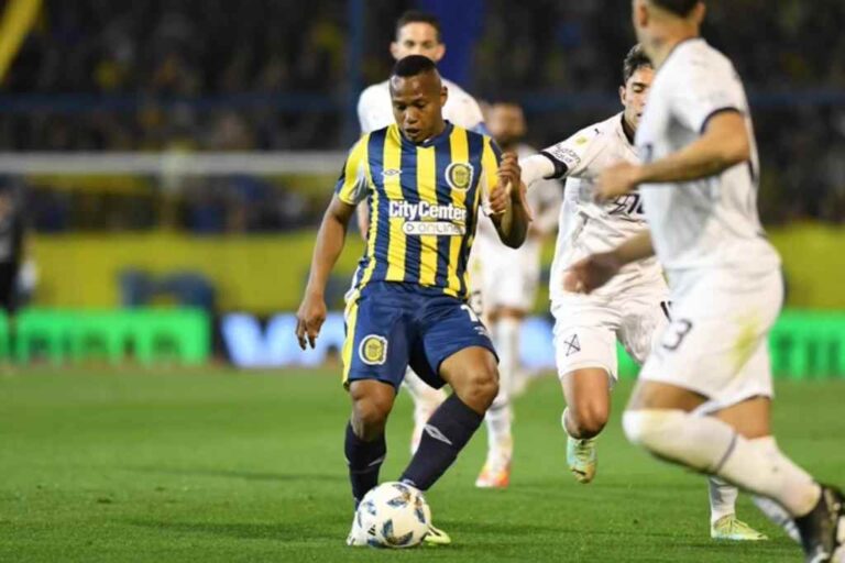 Campaz fue el autor del gol canalla. Gentileza: prensa Rosario Central.