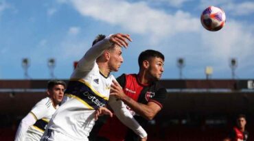 Asentado. El marcador es una de las revelaciones del Newell's de Heinze. Gentileza.