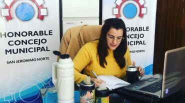Lucía Tione actual presidenta del Concejo de San Jerónimo Norte.  Mirador