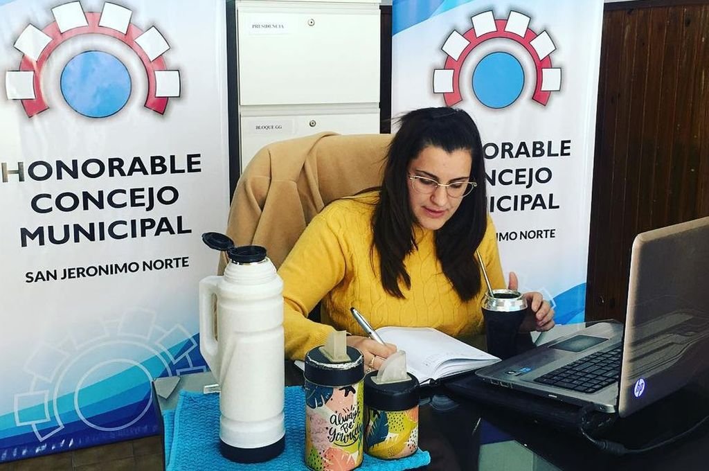 Lucía Tione actual presidenta del Concejo de San Jerónimo Norte.  Mirador