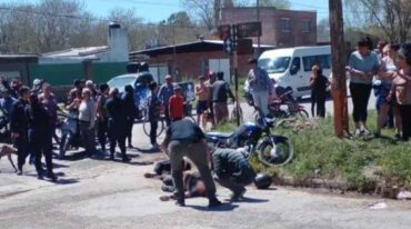 El hecho ocurrió cerca de las 13 en el cruce de avenida Bermejo y 1° de Mayo. Gentileza.