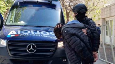 Fuerte operativo policial en la sede del Ministerio Público de la Acusación de Casilda. Gentileza.