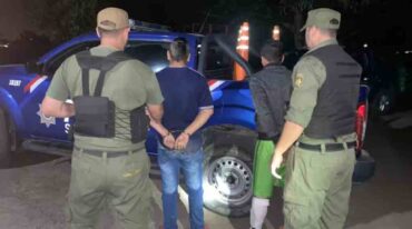 Detenido en Villa Ocampo. Gentileza.