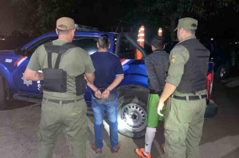 Detenido en Villa Ocampo. Gentileza.