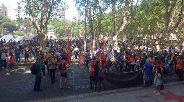 El acto se realizó en la plaza San Martín. Mirador Provincial.