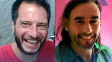 Ariel Cabrera (derecha) se entregó a la policía. Archivo.