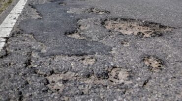 La enorme cantidad de baches