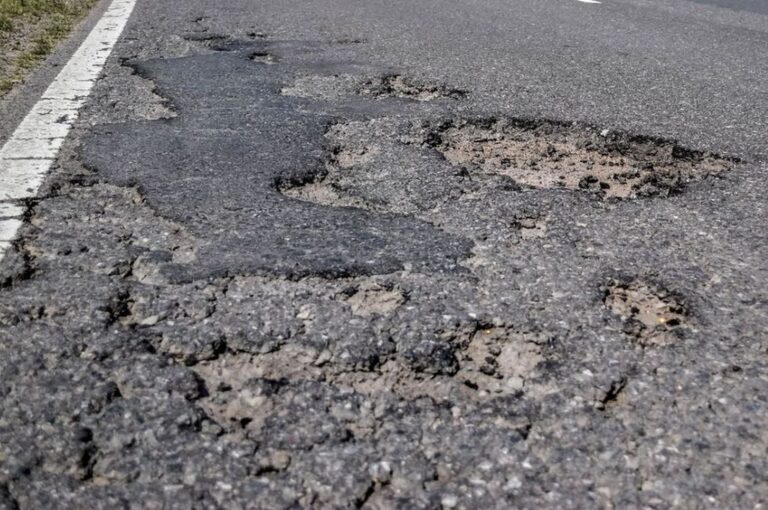 La enorme cantidad de baches