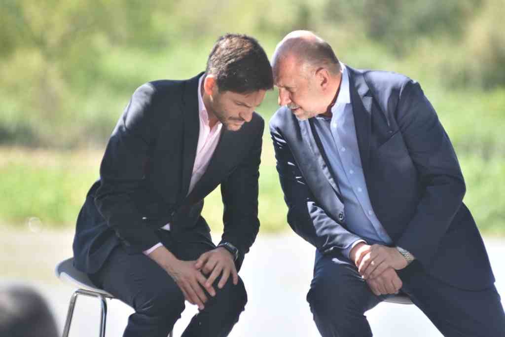 Maximiliano Pullaro y Omar Perotti