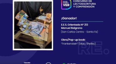 El proyecto ganador por la provincia de Santa Fe corresponde a la EESO 213 Manuel Belgrano
