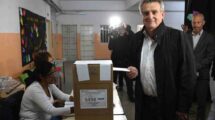 Rossi votó en la Escuela Francisco Netri. Marcelo Manera.