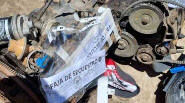 Parte de una banda de reducidores de autos fue desbaratada por personal de la Agencia de Control Policial. Gentileza.