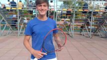 Luciano Ambrogi ganó en tres sets este jueves. Mirador Provincial.