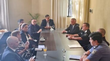 Estuvieron presentes en la reunión las autoridades del Instituto de Seguridad Pública (ISEP): su director