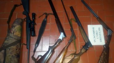 Todo lo secuestrado por la policía de Barrancas. gentileza