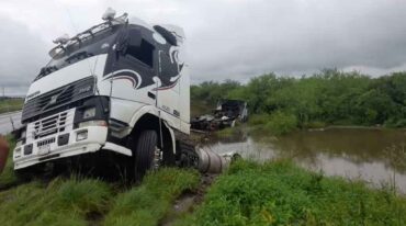 Los vehículos tuvieron el accidente en el kilómetro 880 de la ruta. Gentileza.
